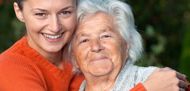 Compassionate caregiver providing support at home