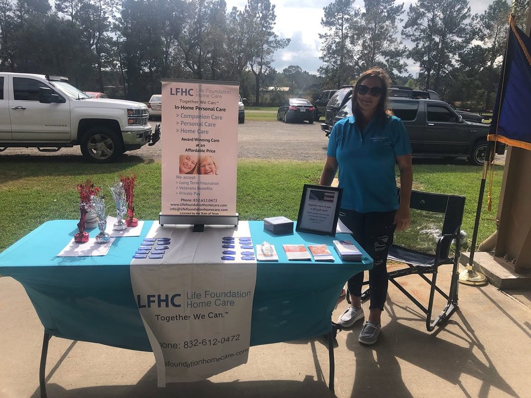 LFHC representative at a community outreach event